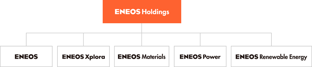 Relationship between ENEOS Holdings and its core operating companies