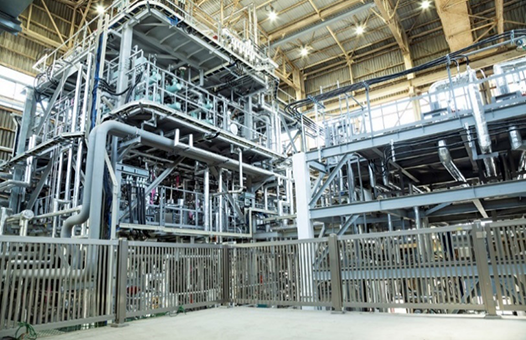 FT reaction unit in the synthetic fuels demonstration plant